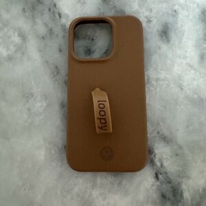 Loopy Case Tan iPhone 15 Pro Case